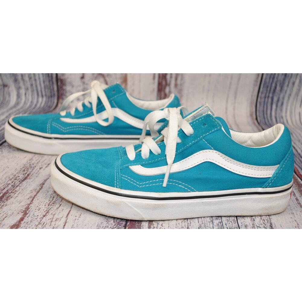 VANS Off The Wall Old Skool Skateboard Shoes 751505 Teal Men's 4.5 Women's 6 - Picture 2 of 8